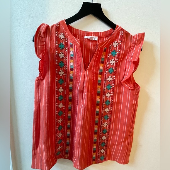 THML Tops - THML orange top, size large